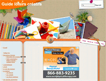 Tablet Screenshot of guide-loisirs-creatifs.fr